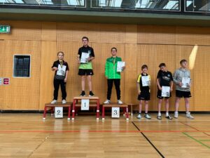 Siegerehrung-Bild. Landesranglistenqualifikation des Nachwuchses 2024-2025 in Aschersleben. 09.06.2024