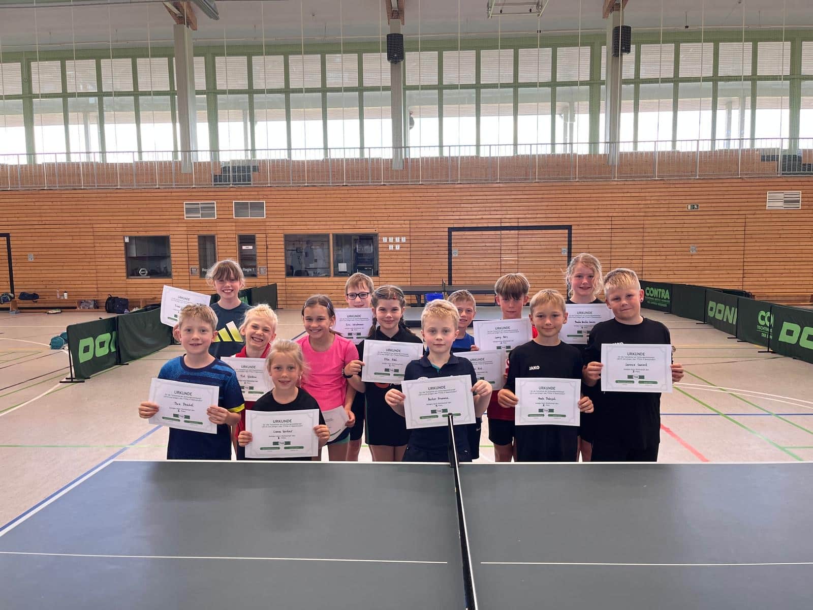 Gruppenbild. 2. Sichtung des TTVSA in Beetzendorf zeigt gute Entwicklung von Talenten. 09.06.2024