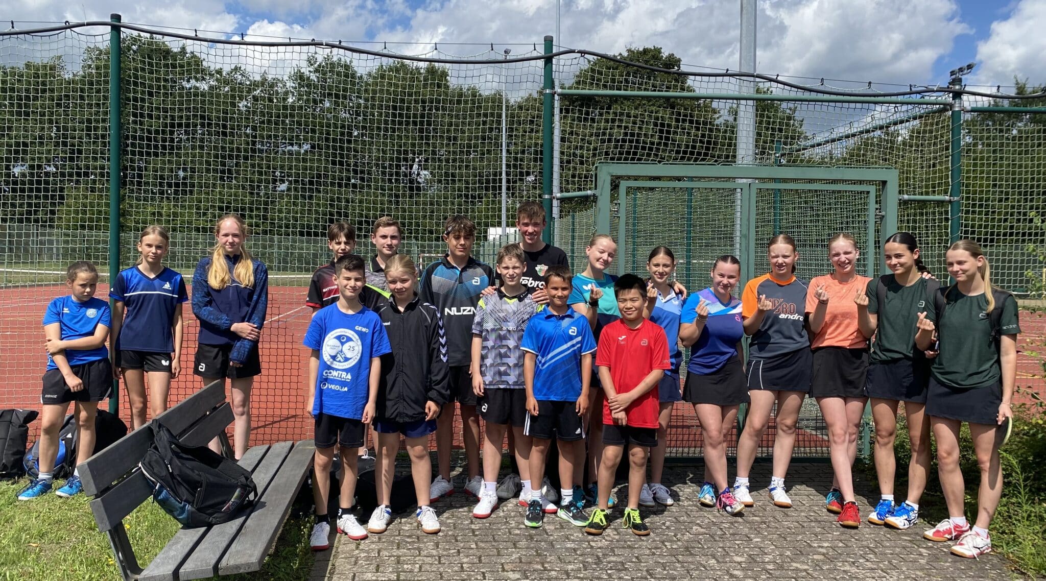 Team-Bild Vorbereitungslehrgang des D-Kaders an der Sportschule Osterburg. Juli 2024.